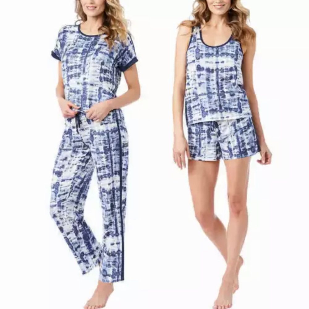 Lucky Brand Women’s 4-Piece Pajama Set Blue - Picture 1 of 8